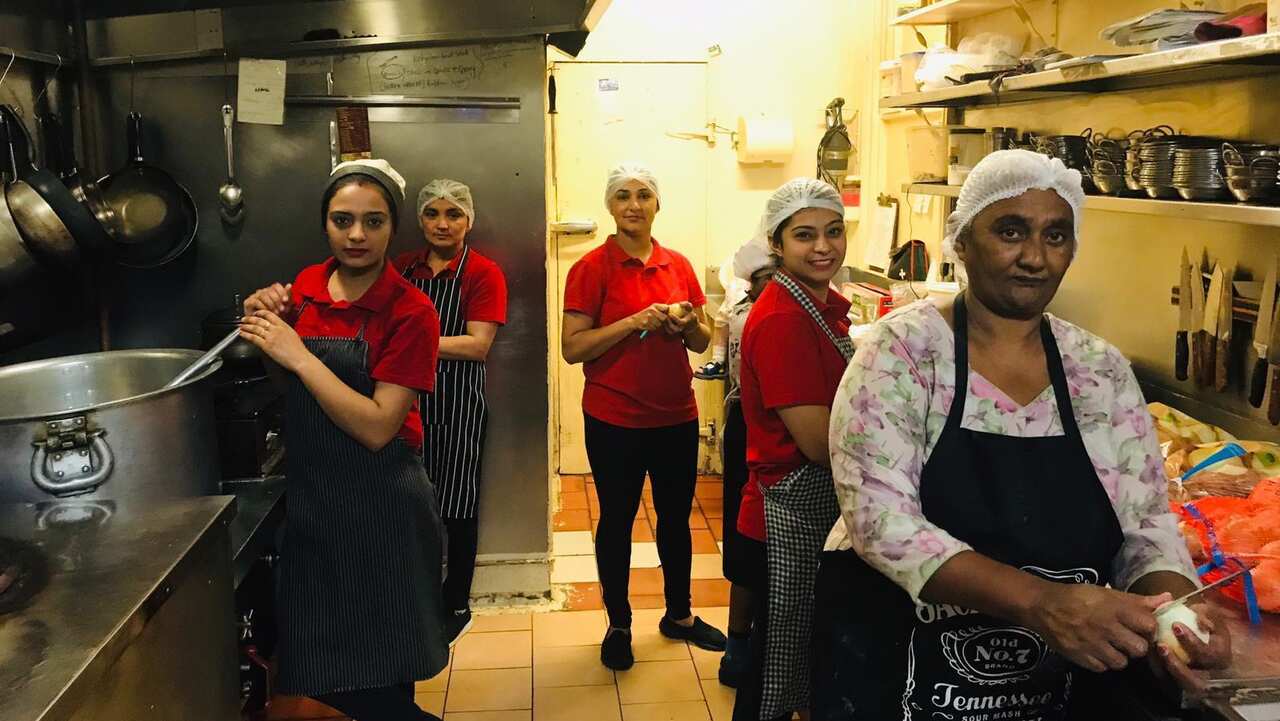 A file photo of staff members of Desi Grill Bairnsdale. 