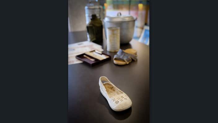 Objects featured in Grandma's Treasured Shoes