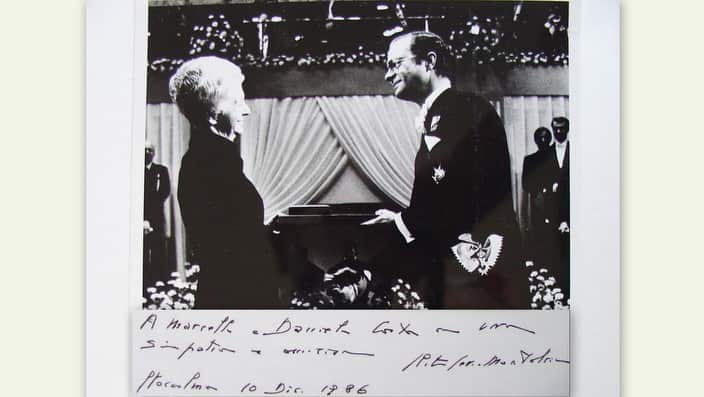 Foto di Rita Levi Montalcini con dedica a Marcello e Daniela Costa