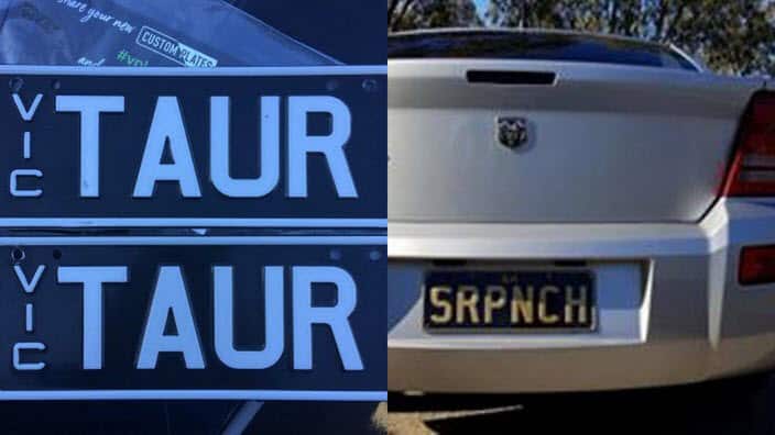 Customised number plates