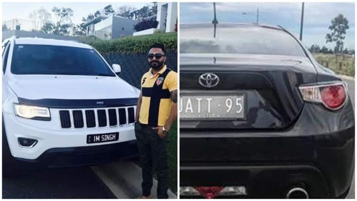 Customised number plates