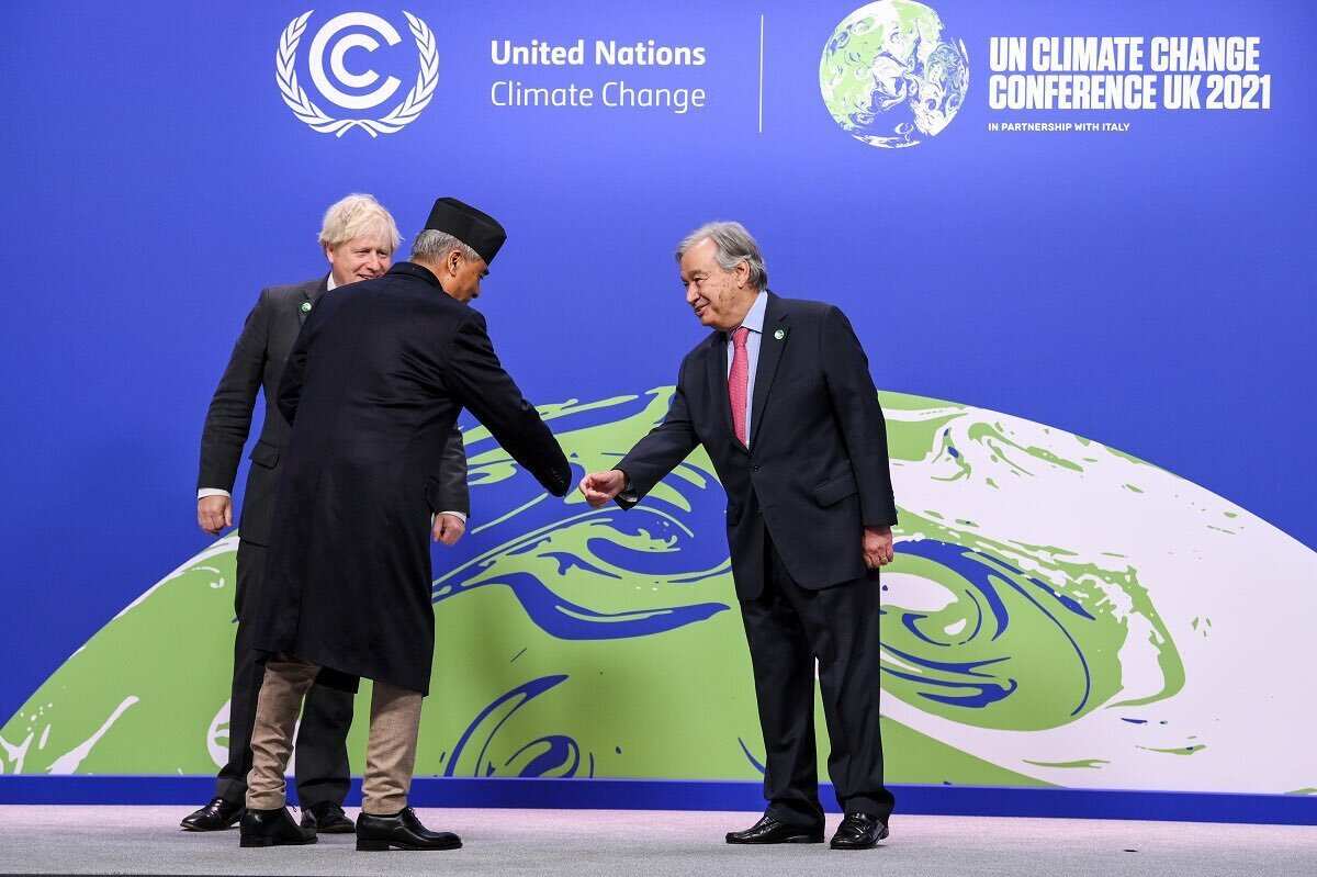 Sher Bahadur Deuba in COP 26