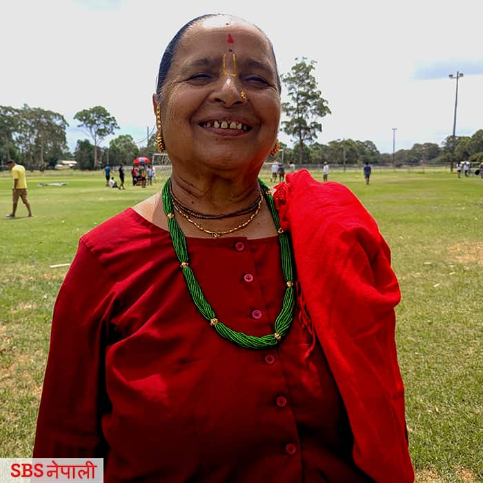 79 years old Devika Kafle won a 50-metre walking competition.