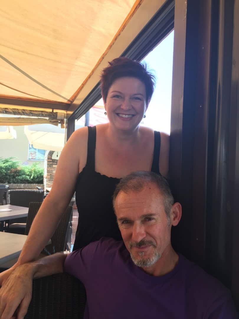 Peta Stoyanovich and her husband Luke.