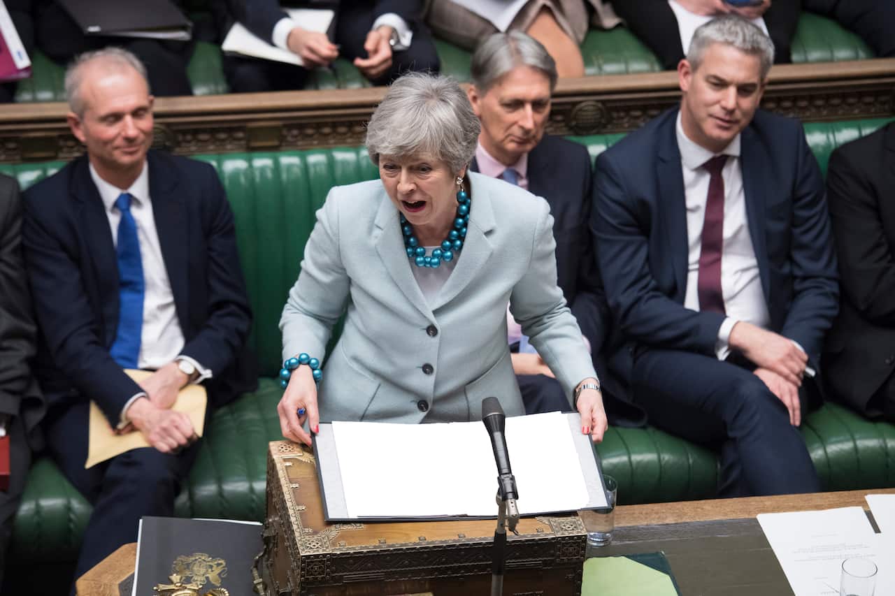 Prime Minister Theresa May makes a statement on Brexit to the House of Commons, London.