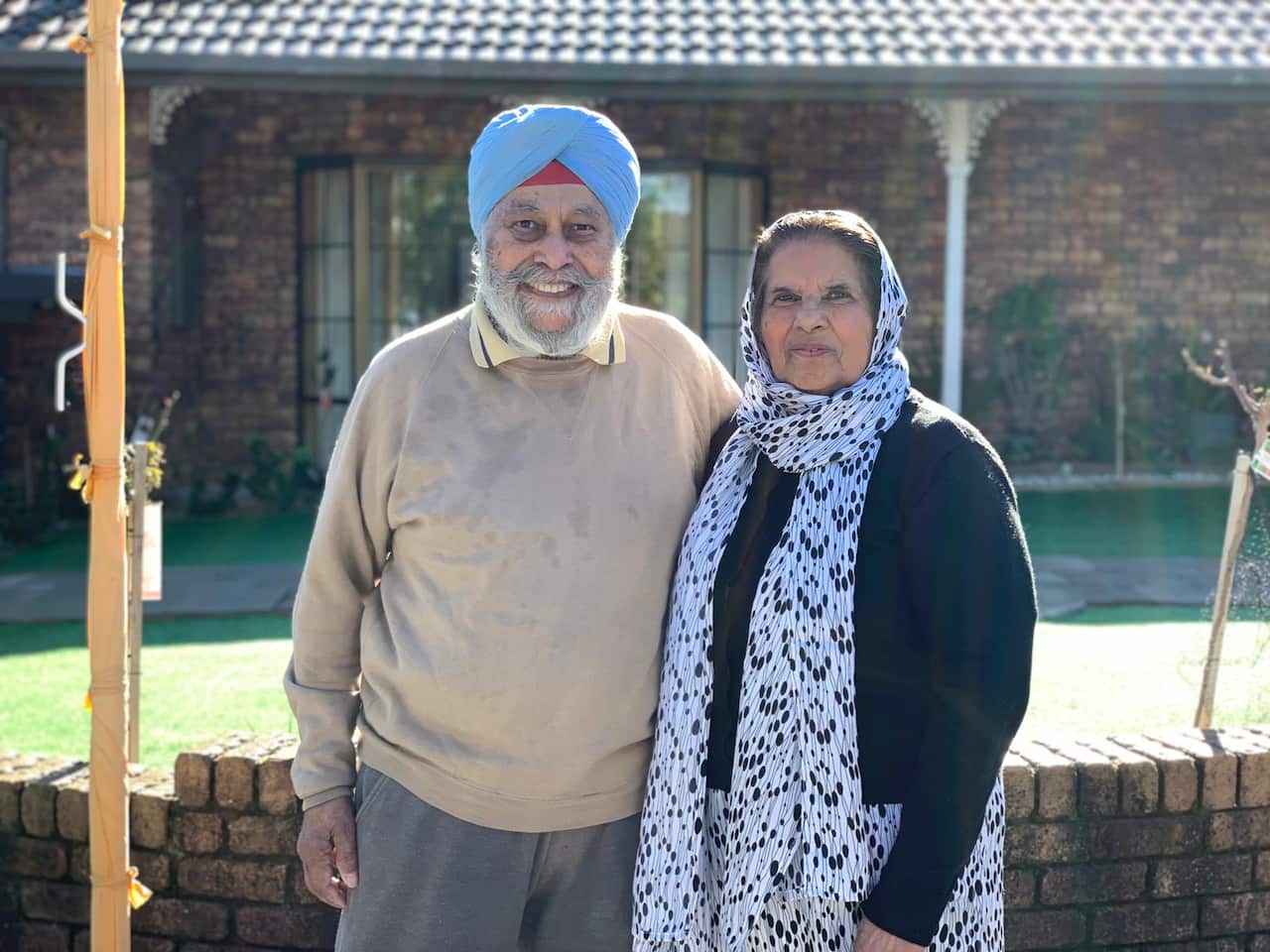 Mr and Mrs Dhillon are ‘the first Sikh couple’ to settle in Tasmania.