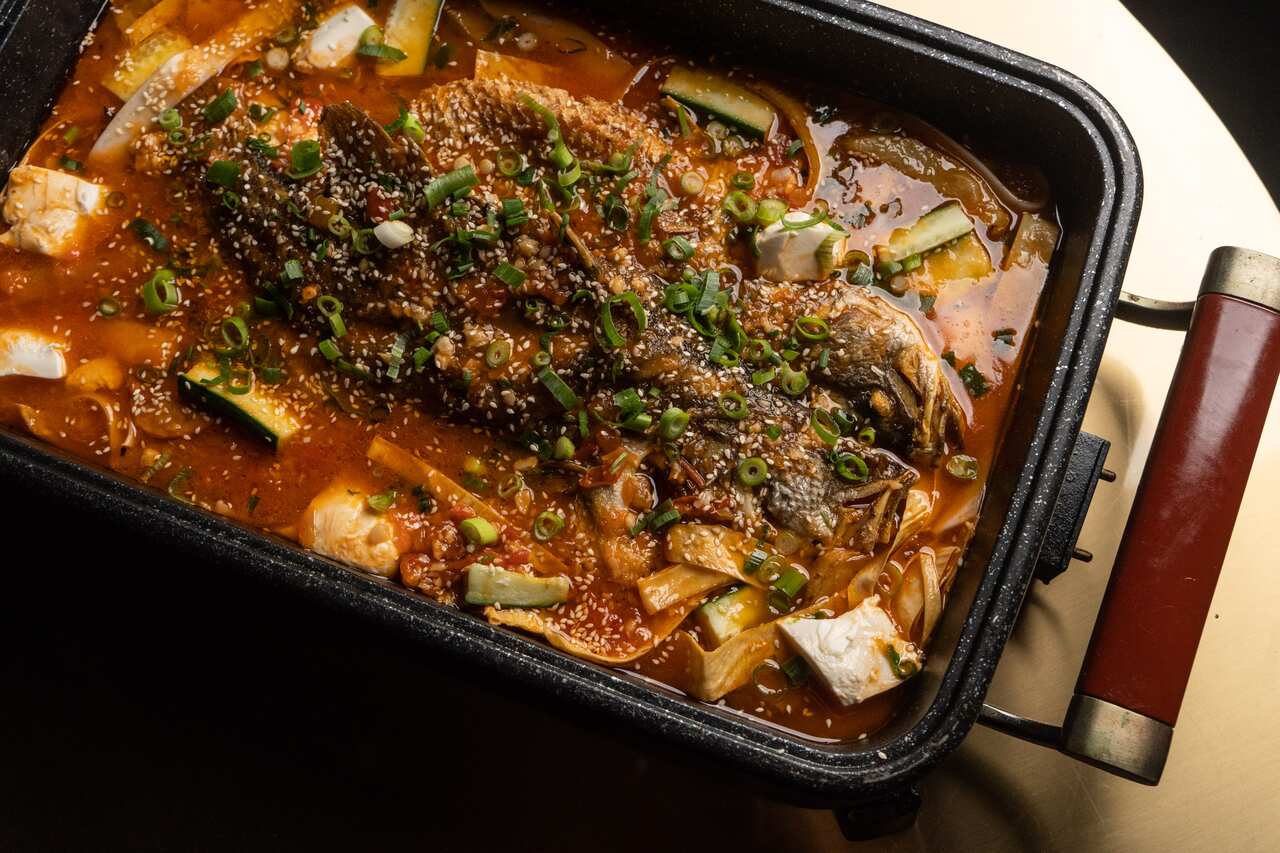 Sichuan style whole fish. 