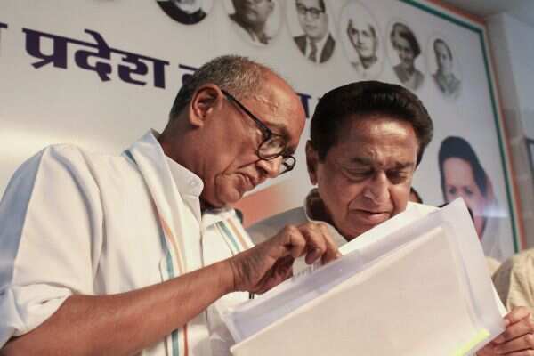 MP Chief Minister Kamal Nath with Digvijaya Singh