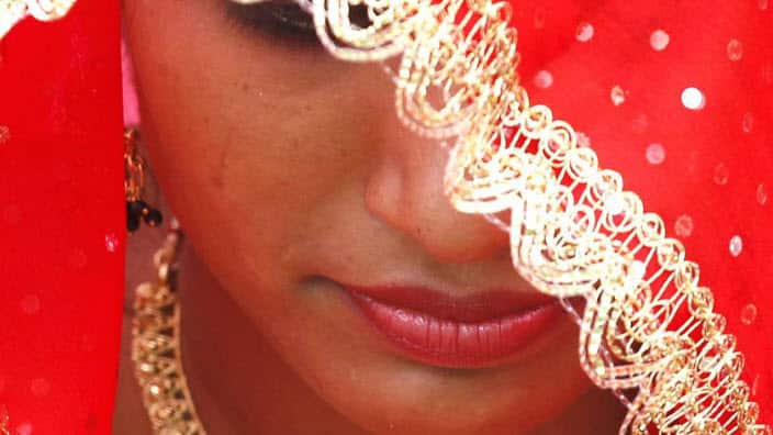 Representational image of an Indian bride 