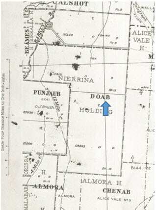 The first reference to Doab in Queensland records was made in this map dating back to 1929