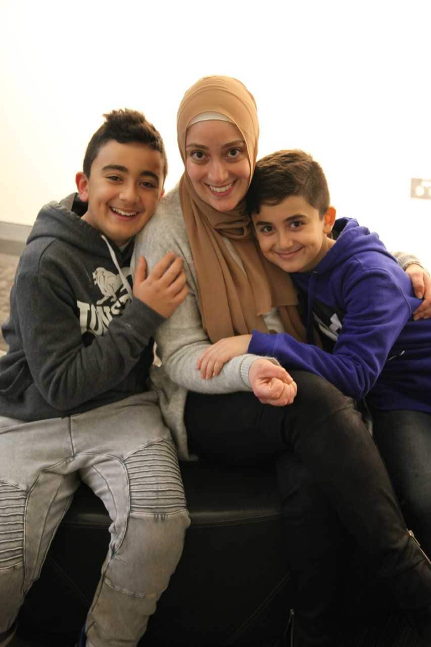 Mum and sons