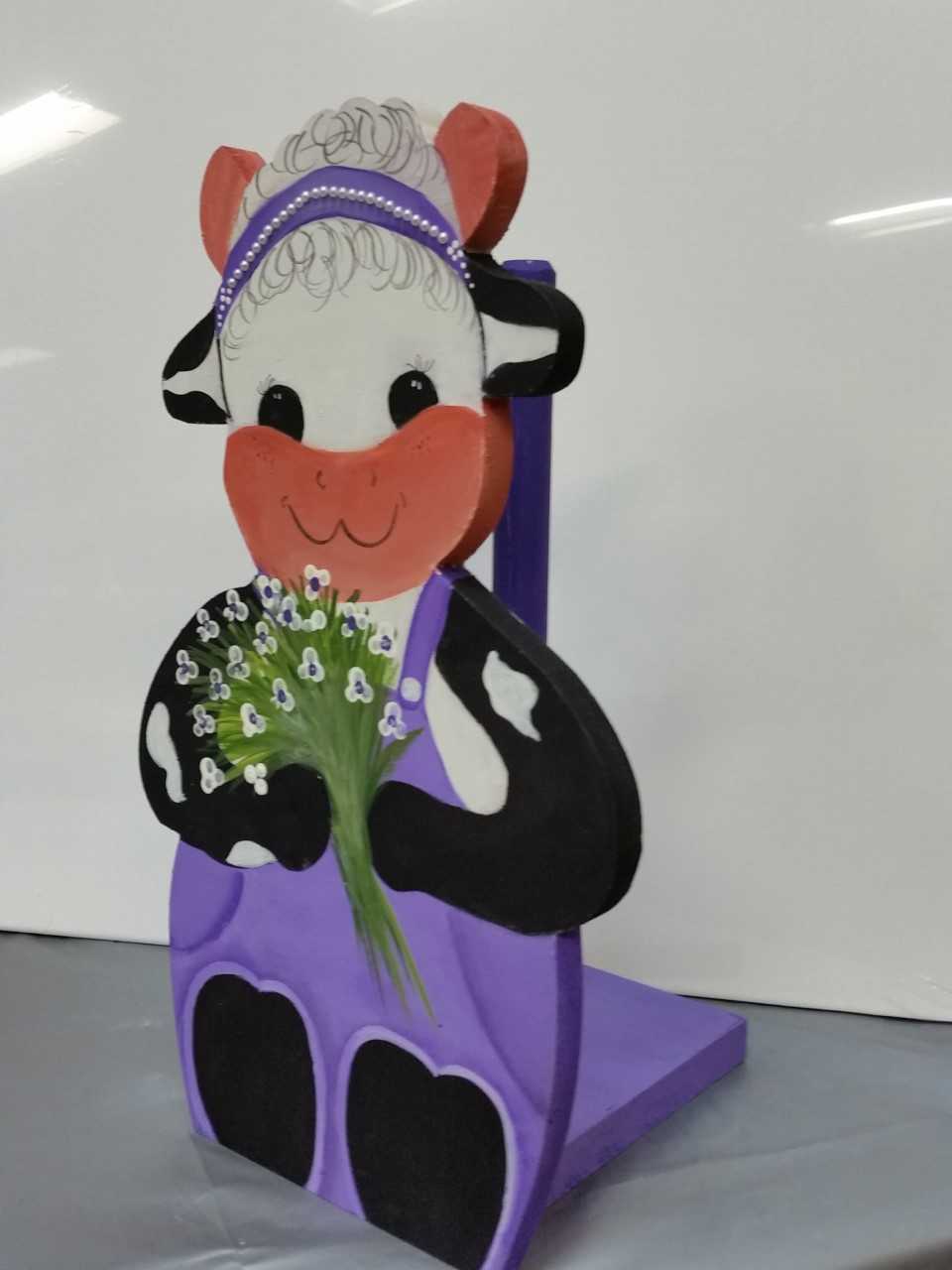 Cow paper towel holder 