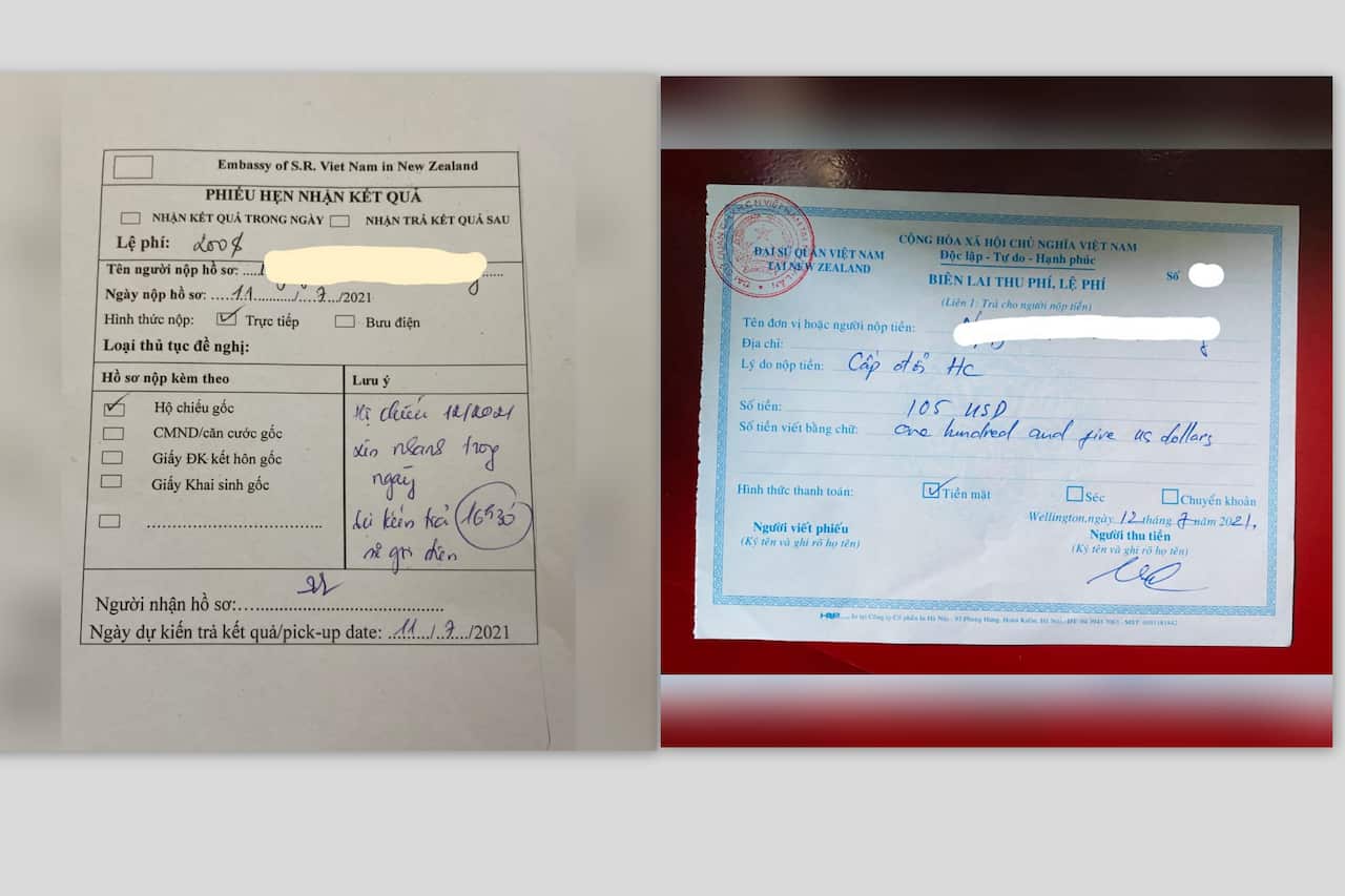 Phiếu hẹn và biên lai không thống nhất về mức phí