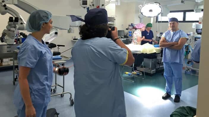 Dr Kong in surgery
