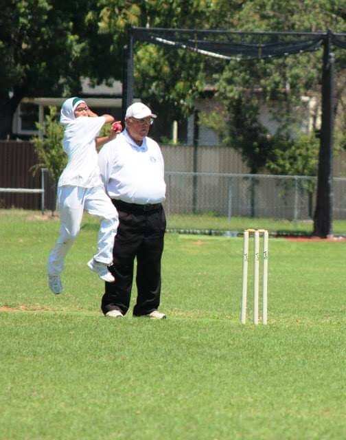 Zoha played for both boys and girls team in school.