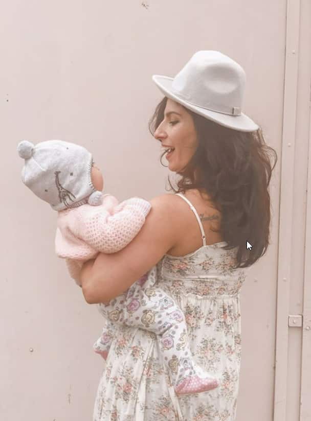 Donna Sherwani with her new born baby