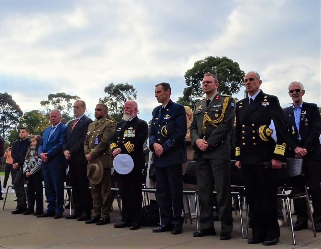 At the Shrine of Remembrance, Melbourne. 