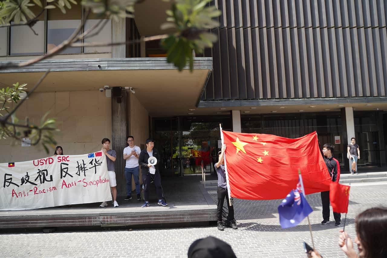 Anti-Racism, Anti-Sinophobia Protest at University of Sydney