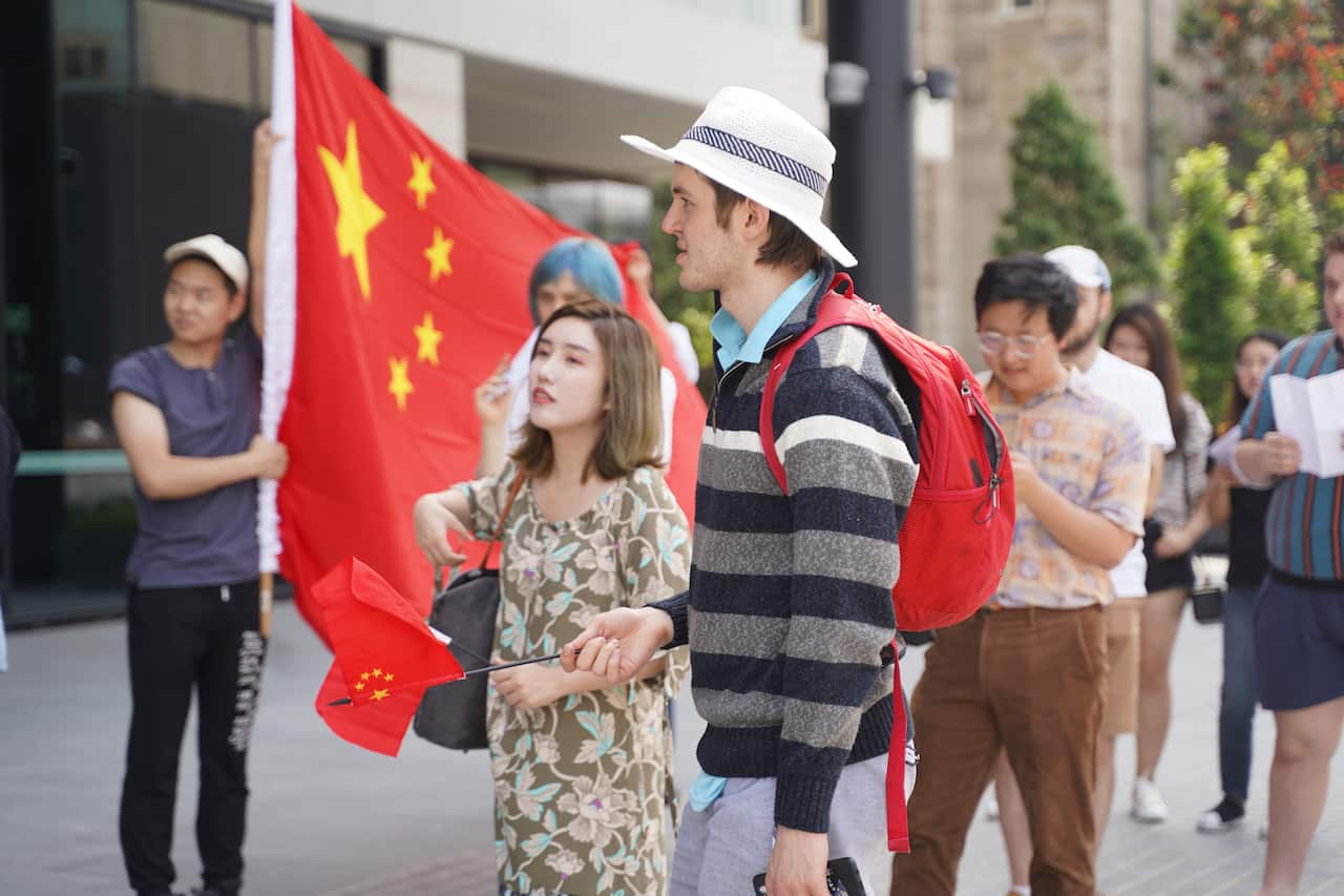 Anti-Racism, Anti-Sinophobia Protest at University of Sydney