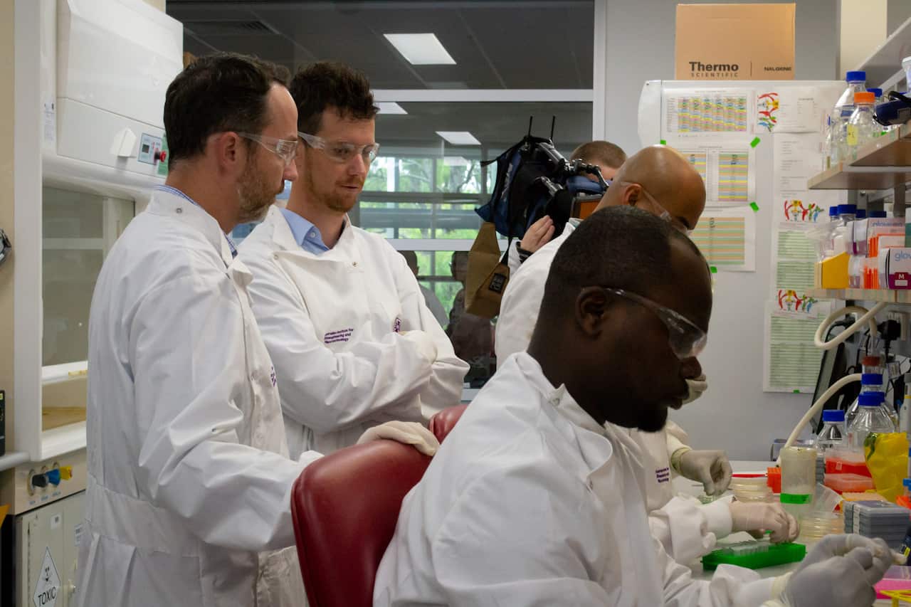 University of Queensland scientists are busy in the lab, as part of an international collaboration to develop a vaccine for the recent coronavirus outbreak.