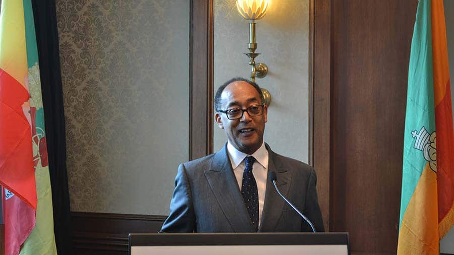 Prince Ermias Sahle Selassie addresses the Ethiopian Community of Victoria