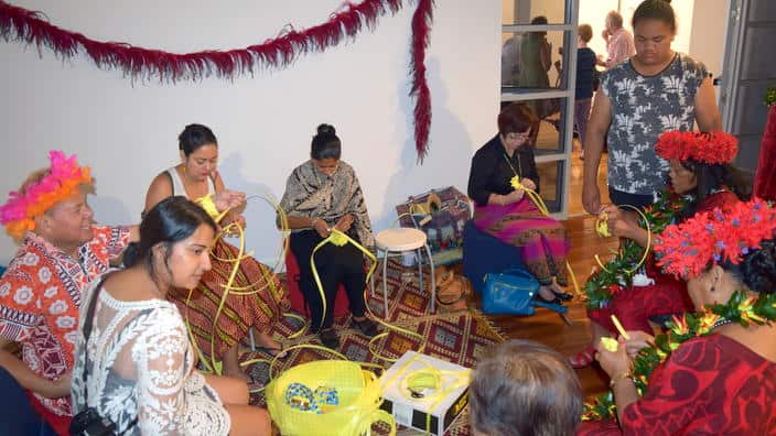 Weaving and basket-making workshop at Blacktown Arts Centre