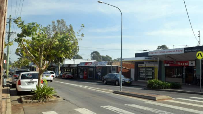 Shops near the Quakers Hill train station
