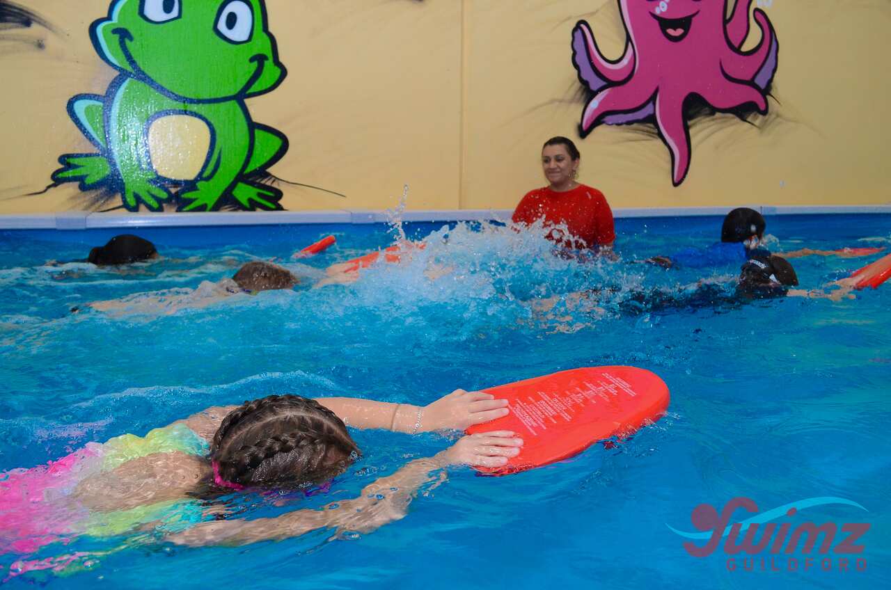 Swimming lessons at swimming school