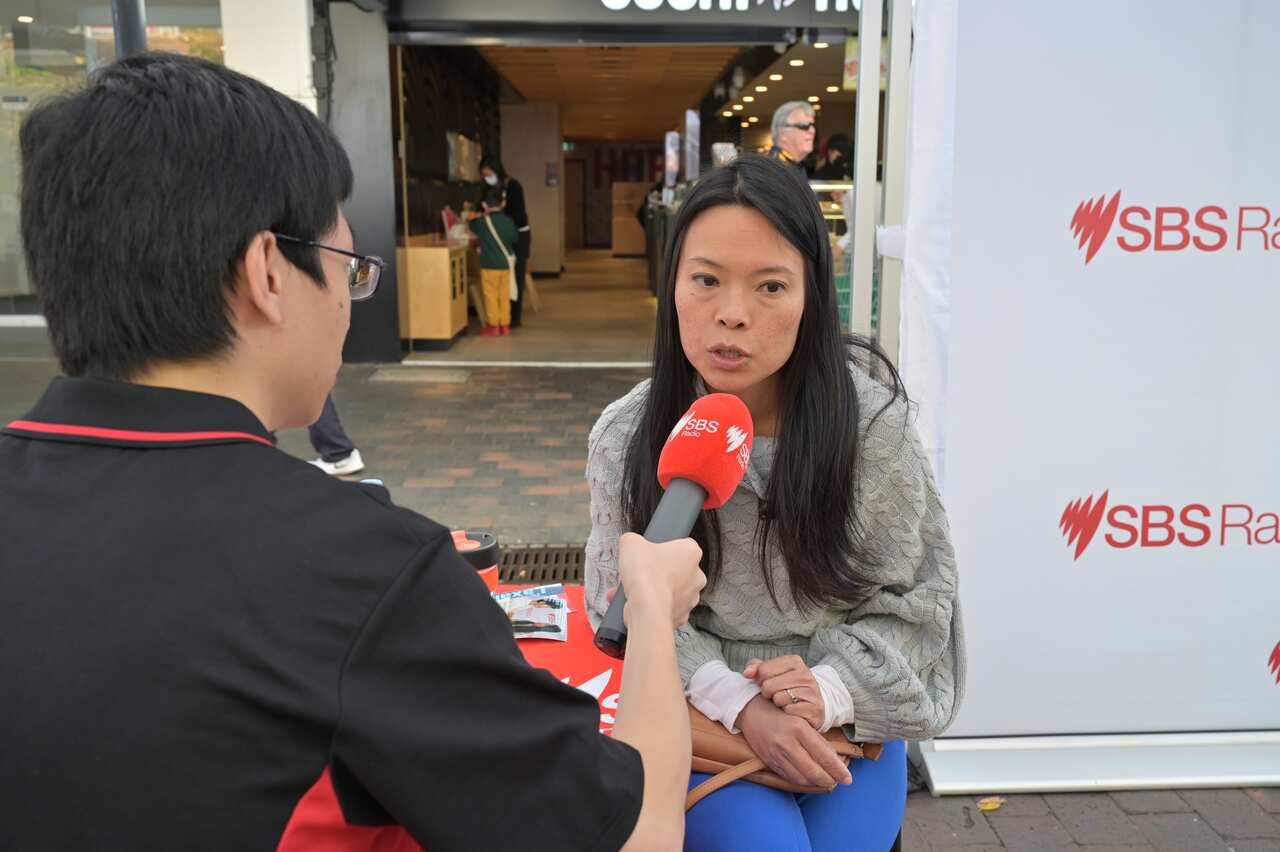 Reid選區工黨候選人陳莎莉接受本台訪問。