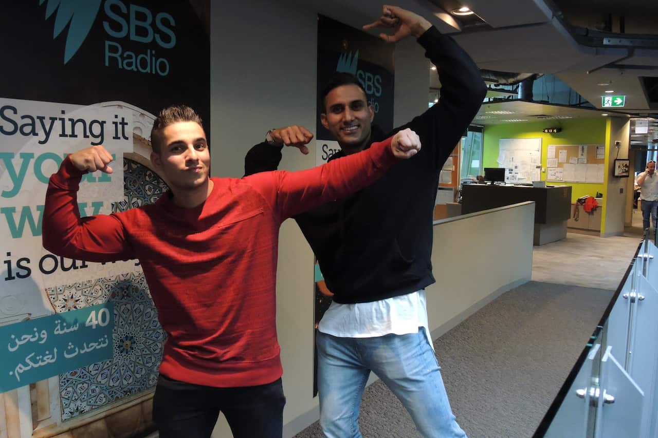 Daljeet Rehal and Sukh Sidhu at SBS Studios, Melbourne
