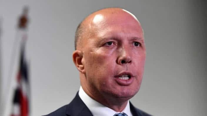 Home Affairs Minister Peter Dutton