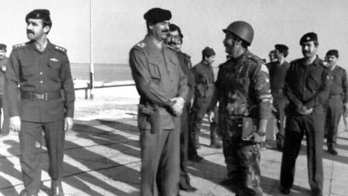 File image of Saddam Hussein from 1991.