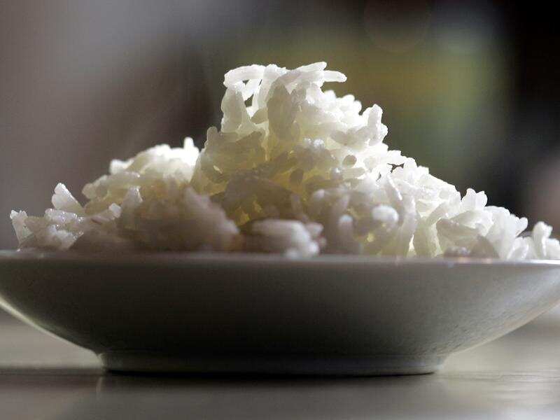 A file stock image of a bowl of cooked rice
