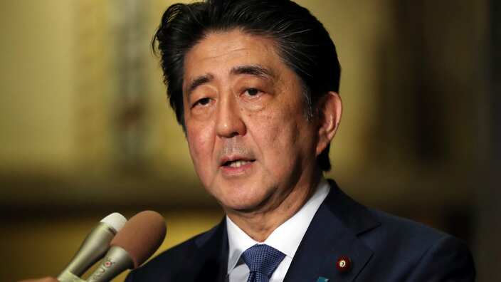 Japanese prime minister Shinzo Abe