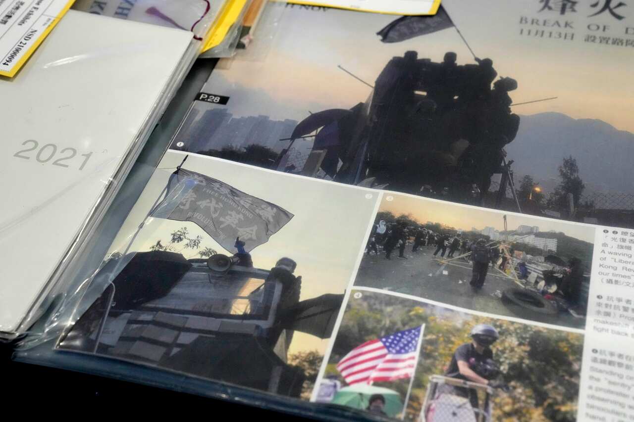 An item among the confiscated evidence.