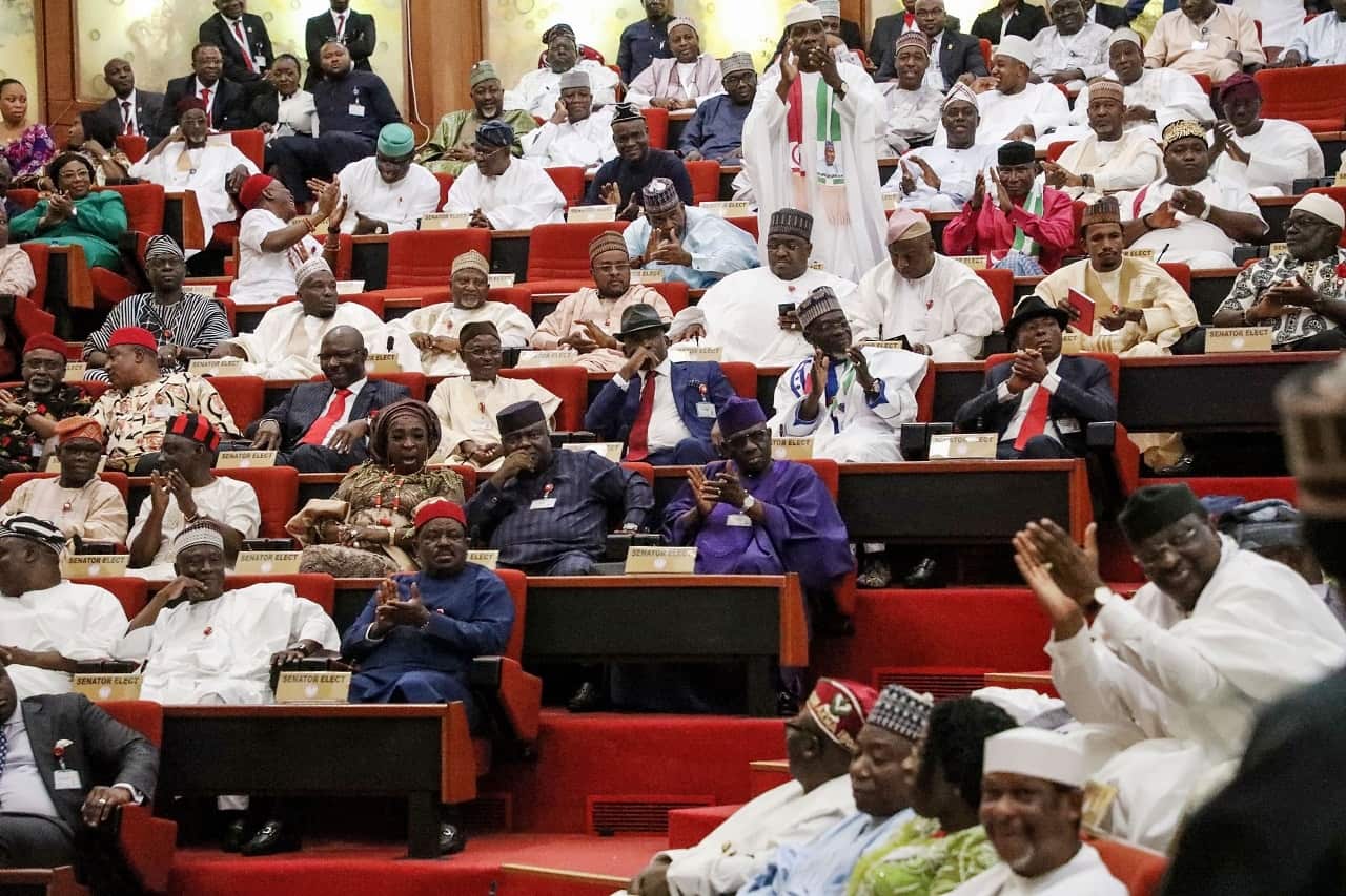 Members of Nigeria's Senate earlier this year.