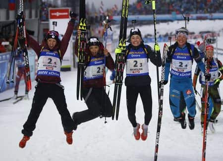 Dahlmeier wins fourth title with relay gold in Germany