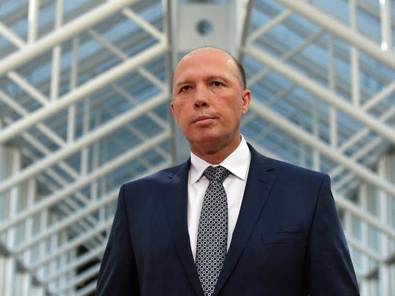 Minister for Home Affairs Peter Dutton