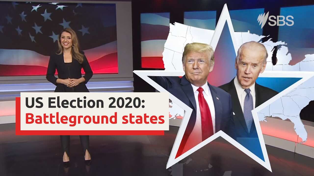 A look at the battleground states in the 2020 US presidential election.