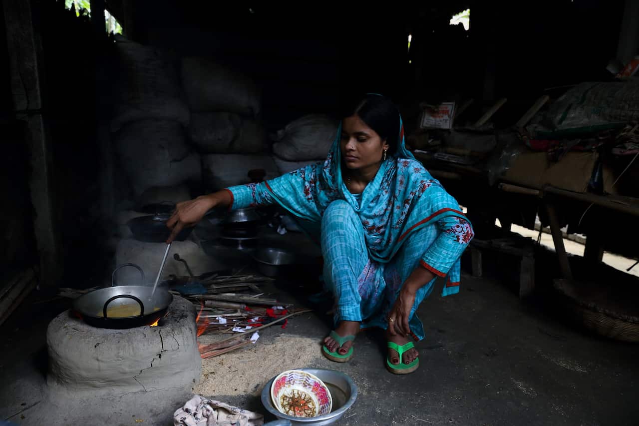 Tania, 21, works as a sewing operator in central Bangladesh.