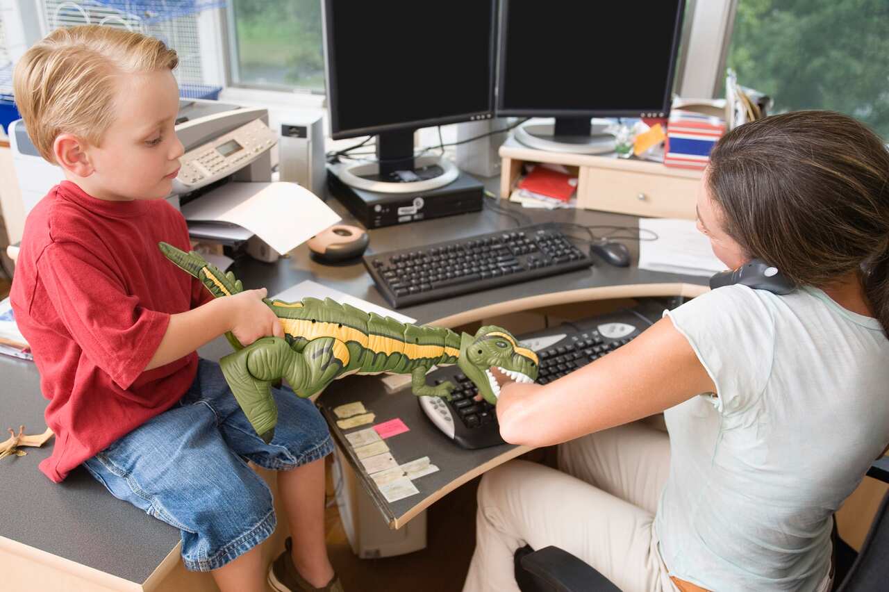 Set boundaries with your family in terms of working from home.