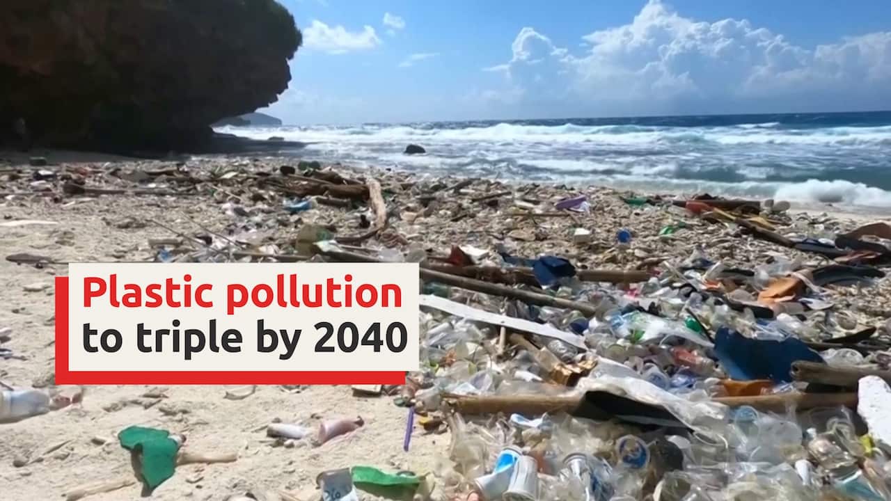 Ocean plastic pollution flows to triple by 2040 - study