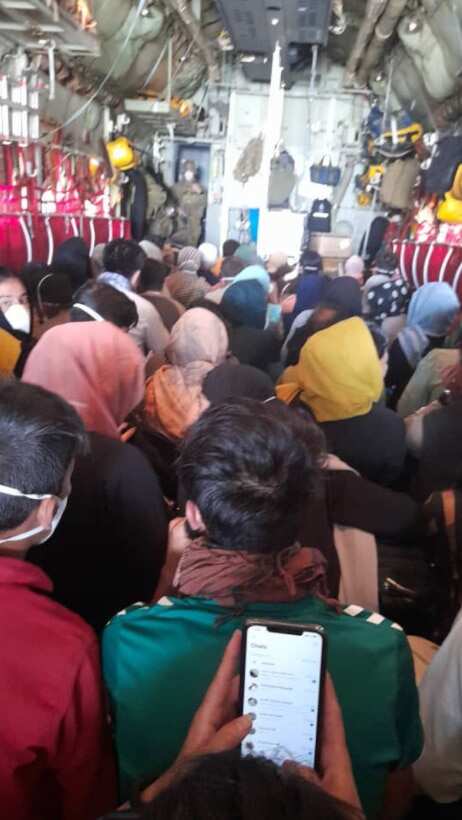 The evacuation flight leaves Kabul.