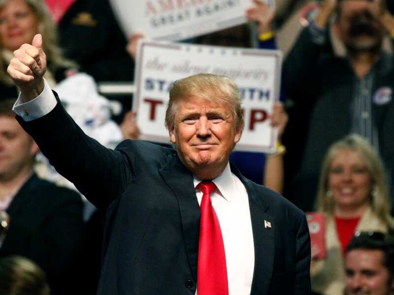 Republican presidential candidate Donald Trump