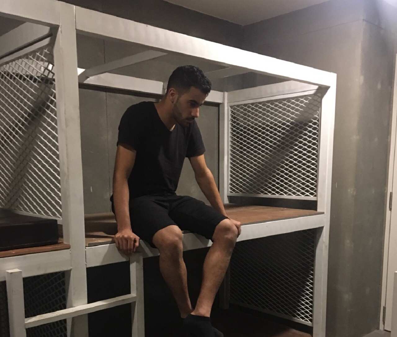 Hakeem Alaribi is detained in Bangkok.