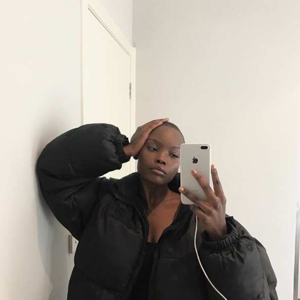 Ugandan-Australian model Flavia Lazarus, who was incorrectly pictured as Adut Akech.