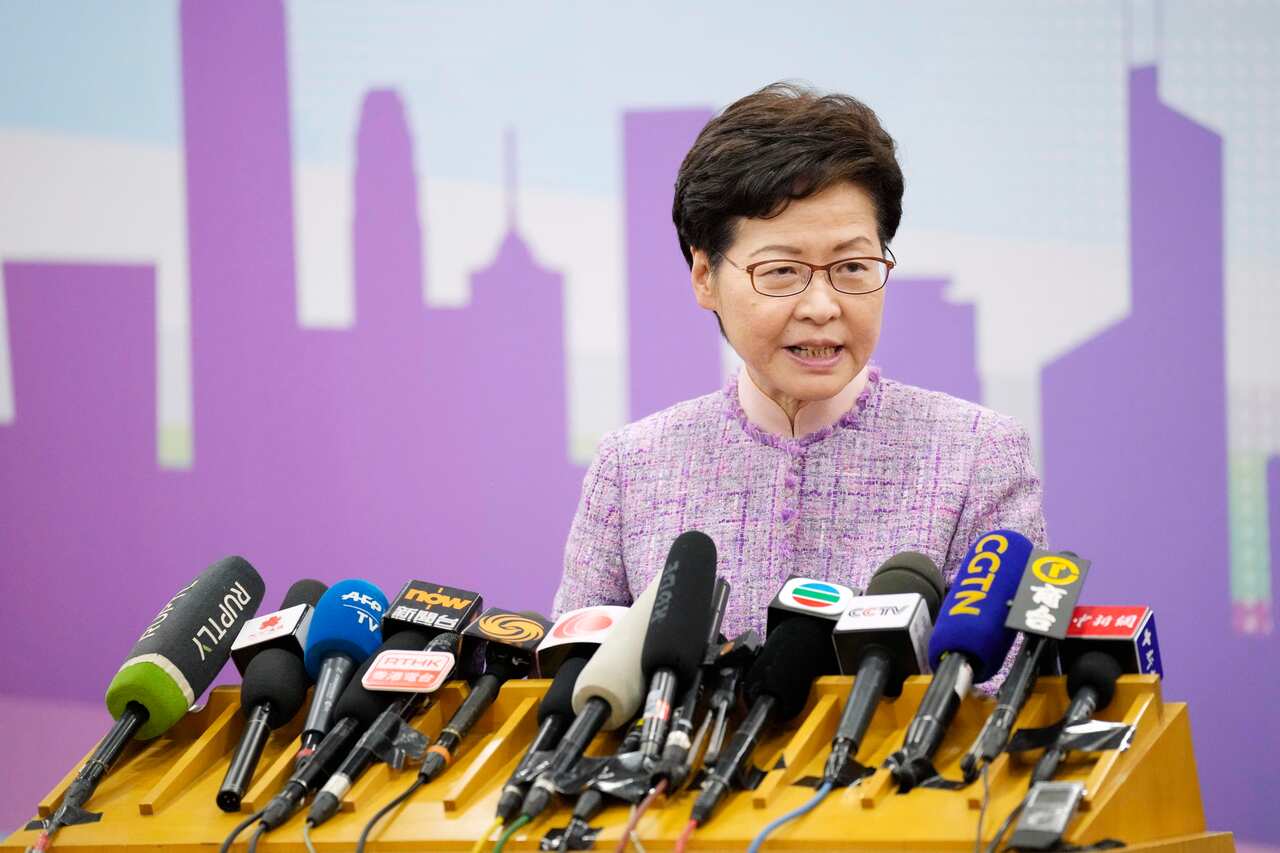 Hong Kong Chief Executive Carrie Lam 