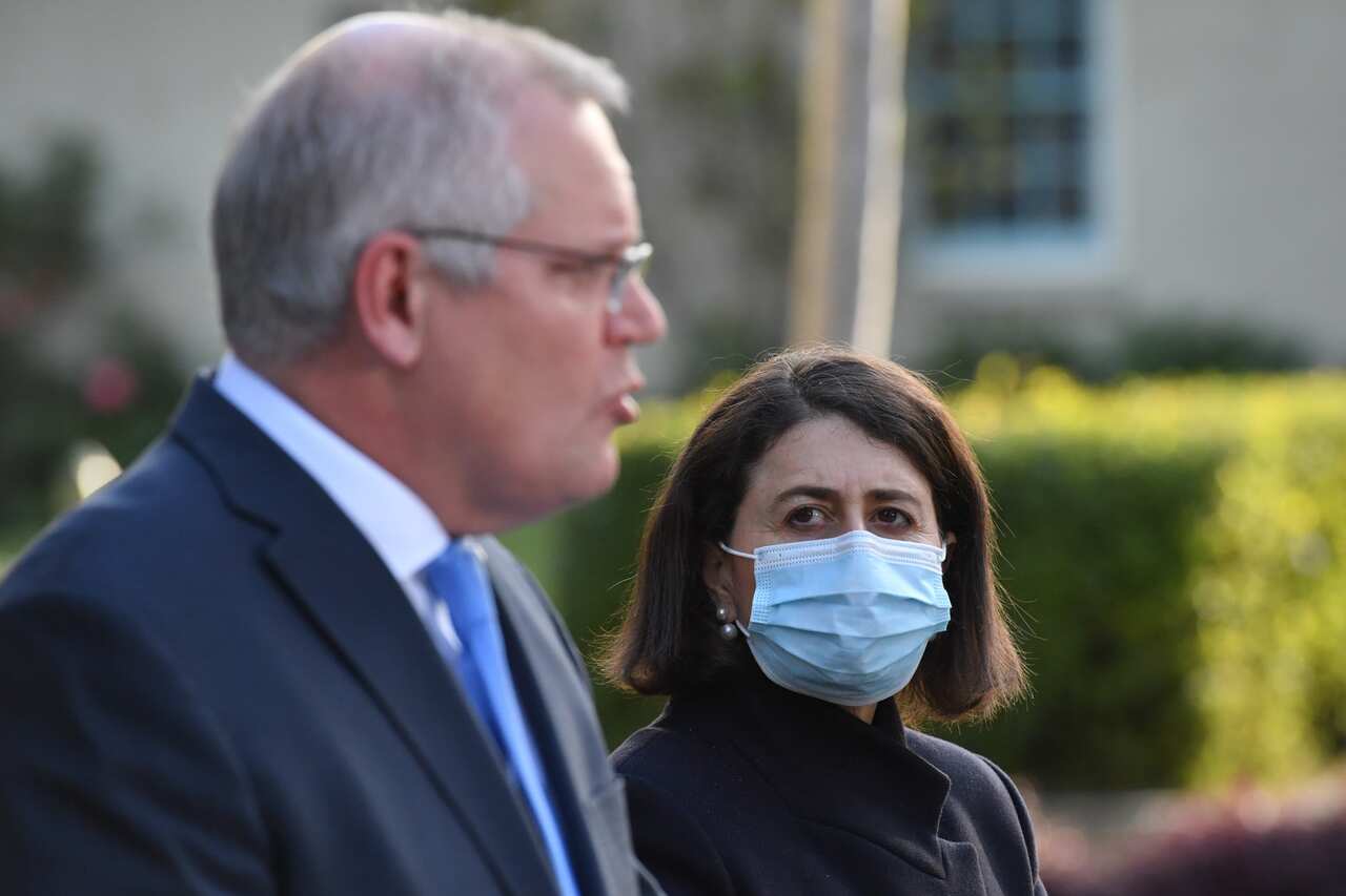 Prime Minister Scott Morrison and NSW Premier Gladys Berejiklian.