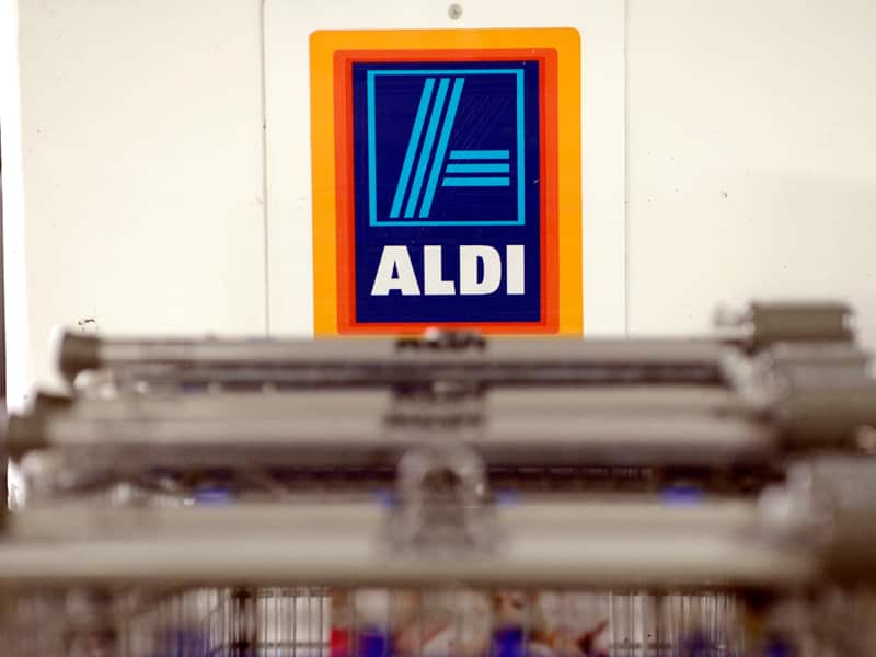 Aldi Einkaufswägen in einer Filiale in Brisbane