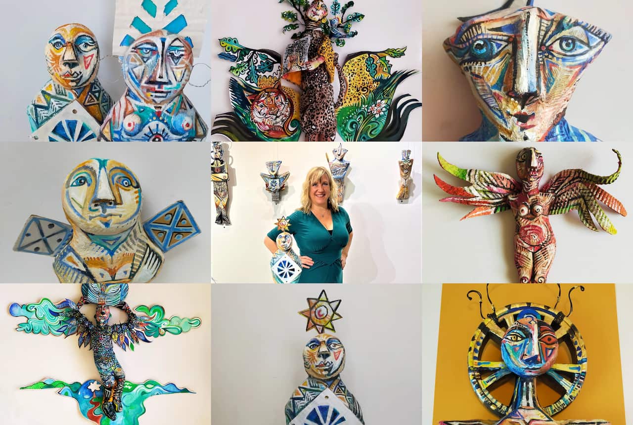 "The Painted Sculpture: The meeting of Australianism and Hellenism". The new sculpture exhibition by artist Efrossini Chaniotis. 